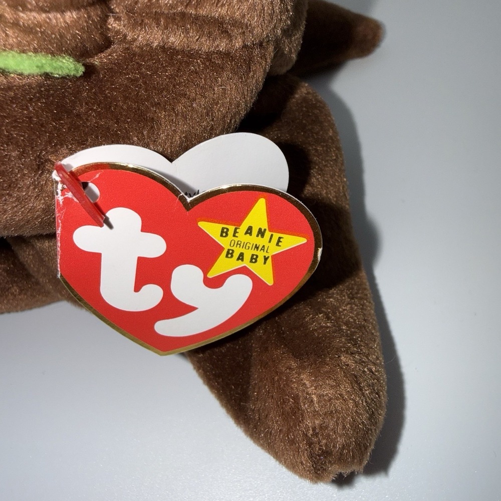 TY Beanie Baby Seaweed The Otter Style #4080 With Tag 1995/1996 PVC Retired - Picture 5 of 8